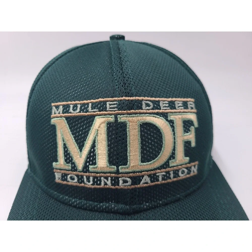 Vintage Mule Deer Foundation MDF Snapback Hat‎ Cap Hunt Outdoors Men Women Green